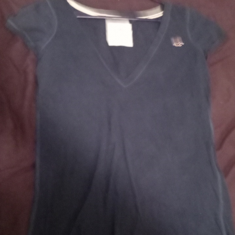 A blue Hollister shirt